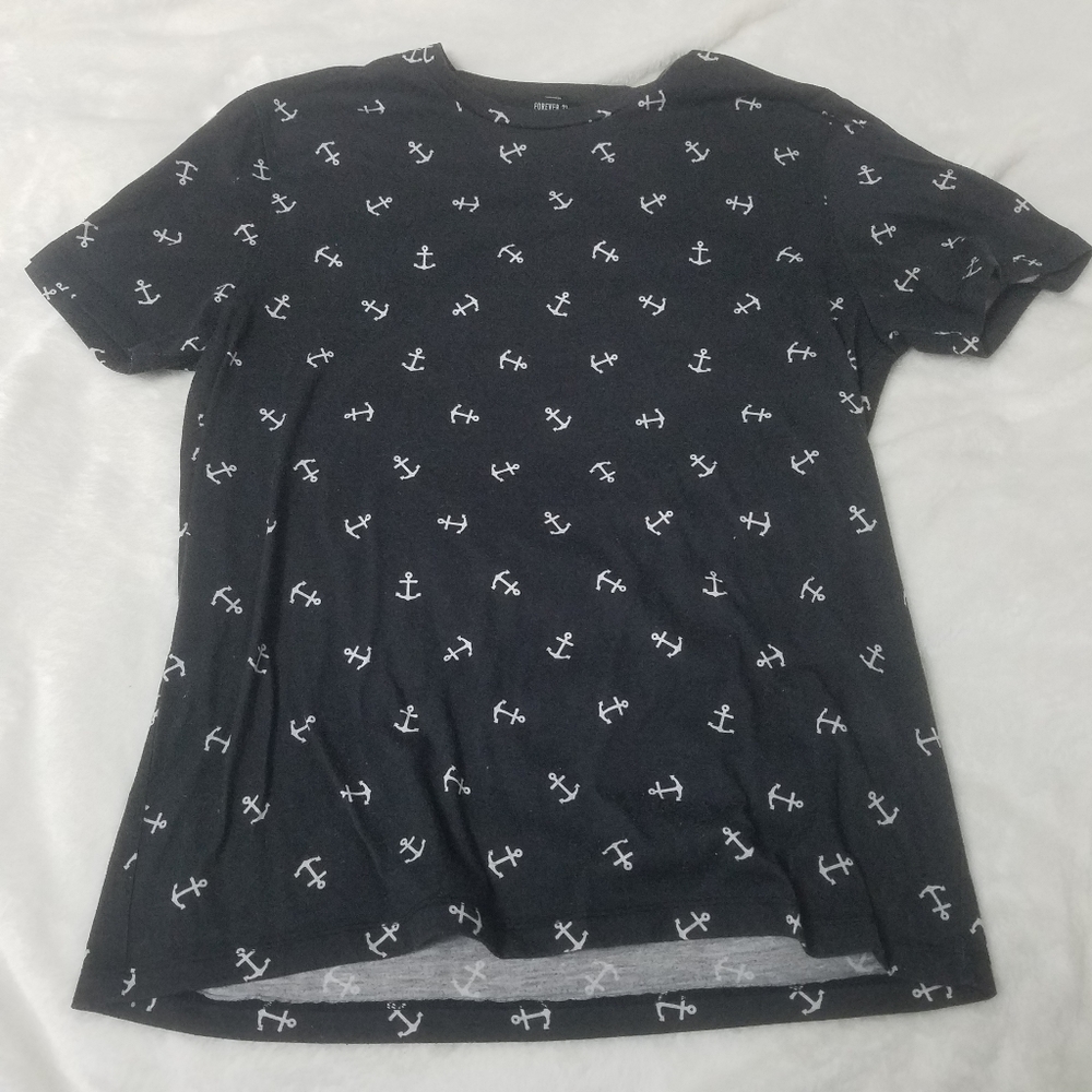 Forever 21 Anchor Short Sleeve Tee Shirt